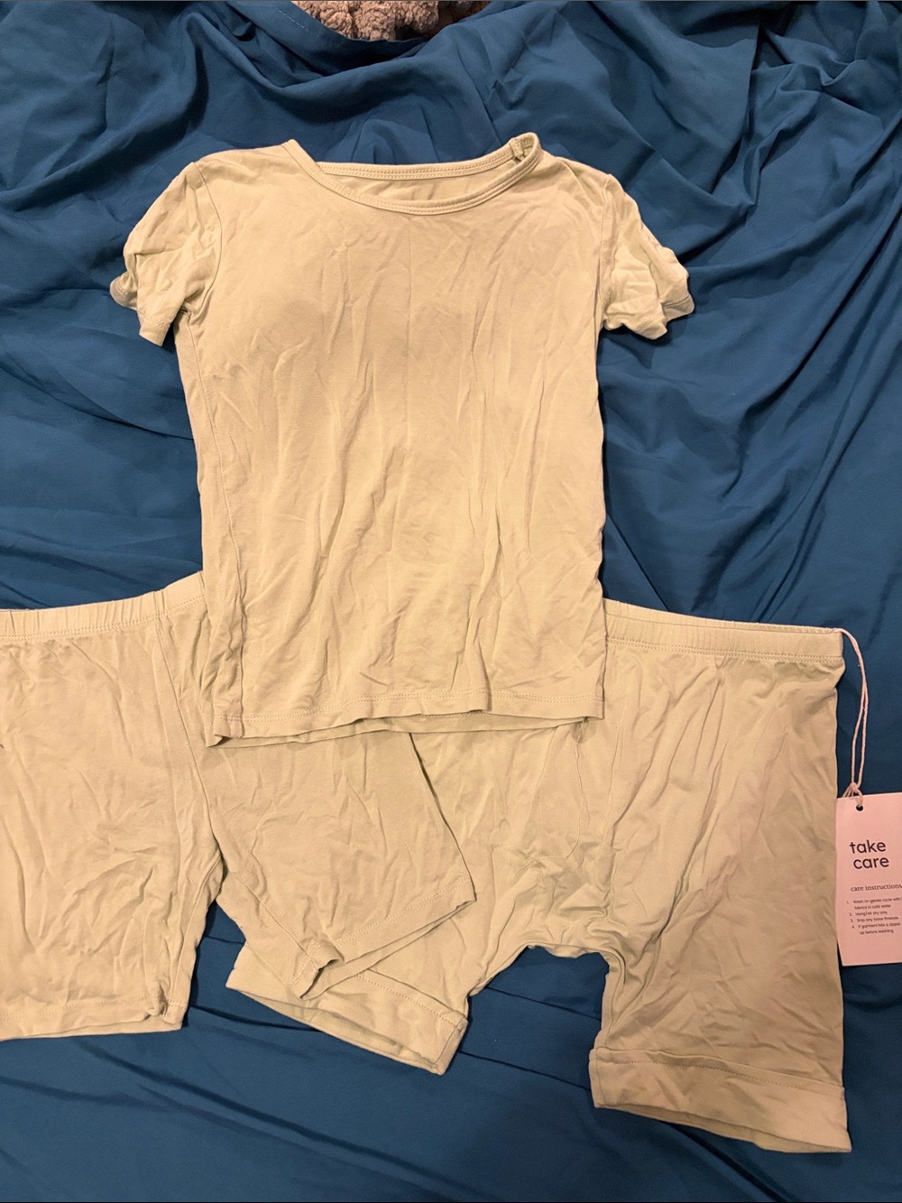 Kyte BABY Green Short Sleeve Kids Pajama Set